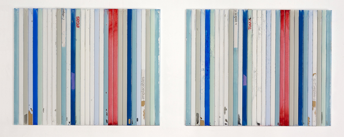 Díptico. The same order, The same collapse. Policarbonato celular. 50 x 62 cm. 2012
